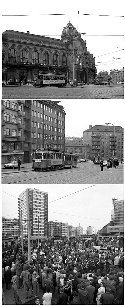 VELKÁ FOTOREPORTÁŽ z cesty historickou tramvajovou soupravou  na lince 3 