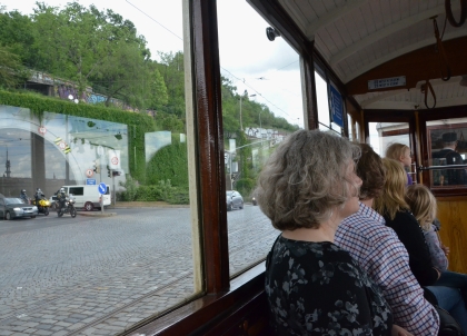 VELKÁ FOTOREPORTÁŽ z cesty historickou tramvajovou soupravou  na lince 3 