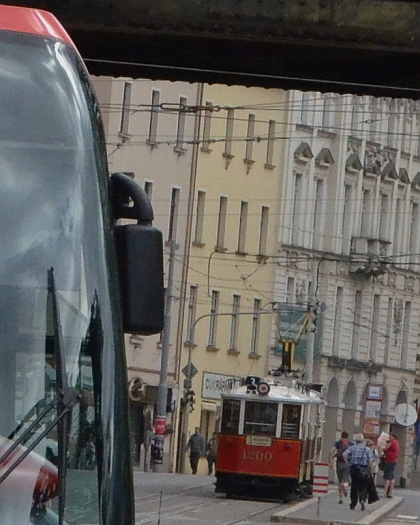 VELKÁ FOTOREPORTÁŽ z cesty historickou tramvajovou soupravou  na lince 3 