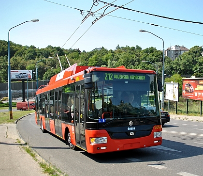 České trolejbusy Škoda 30 Tr ve slovenské metropoli Bratislavě vyrazily do ulic