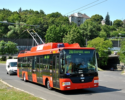 České trolejbusy Škoda 30 Tr ve slovenské metropoli Bratislavě vyrazily do ulic