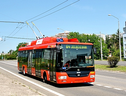 České trolejbusy Škoda 30 Tr ve slovenské metropoli Bratislavě vyrazily do ulic