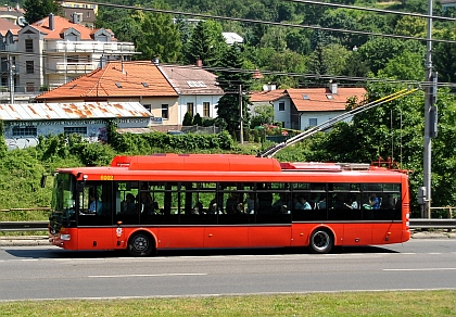 České trolejbusy Škoda 30 Tr ve slovenské metropoli Bratislavě vyrazily do ulic