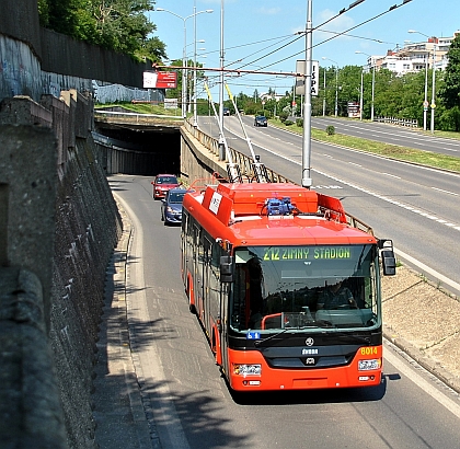 České trolejbusy Škoda 30 Tr ve slovenské metropoli Bratislavě vyrazily do ulic