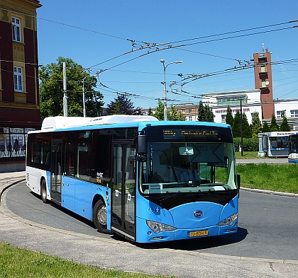 Čínský elektrobus BYD se představil v České republice. Na lince 38 DP Ostrava