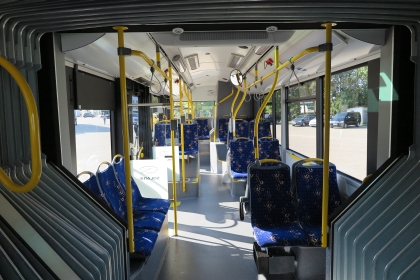 Riga: Prezentaci kloubového autobusu Solaris Urbino 18