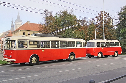 České Budějovice: Premiéra zrenovovaného historického  přívěsu DPmCB