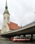 Bratislava 17.5.2014: Historické autobusy, trolejbus a tramvaje 