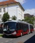 Z plzeňského polygonu: Trolejbus pro  Bolognu na první elektrické vyjížďce