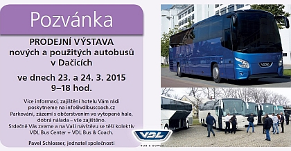 Příští týden:  Tradiční akce VDL Bus  v Dačicích 23. a 24.3.2015