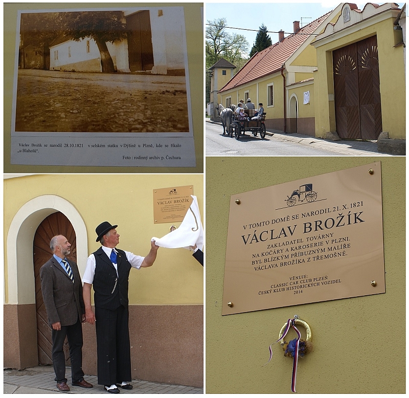 170. výročí založení továrny Václava Brožíka na kočáry, karoserie, tramvaje