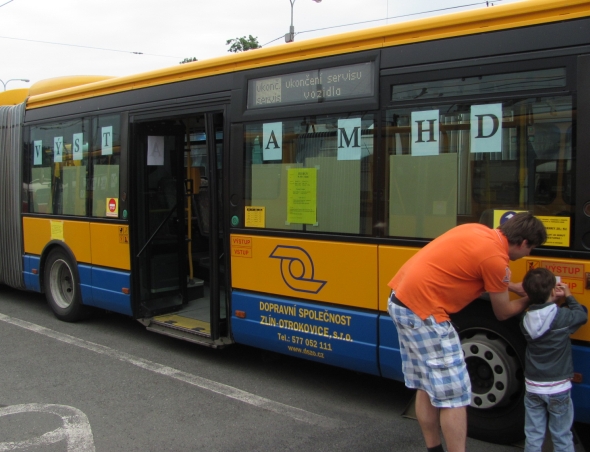 Ze Dne otevřených dveří Dopravní společnosti Zlín - Otrokovice 