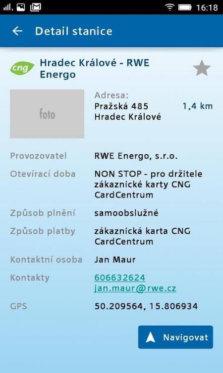 CNG stanice v ČR již v několika mobilních aplikacích