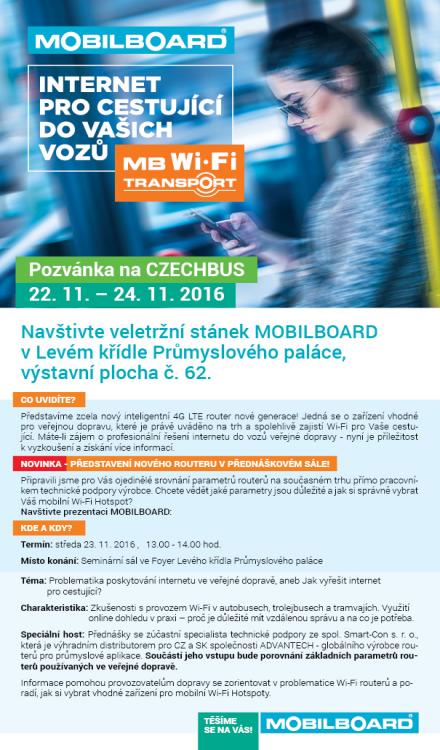 Wi-Fi pro autobusy na veletrhu Czechbus