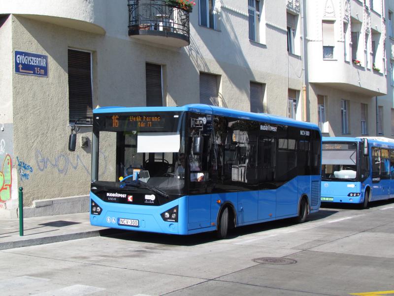 Střídání straží na hradních minibusových linkách v Budapešti