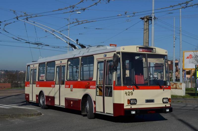 Naposledy trolejbusem Škoda 14TrM v Plzni