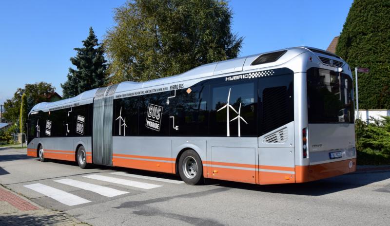 Hybridní Volvo 7900 LAH na linkách v Českých Budějovicích