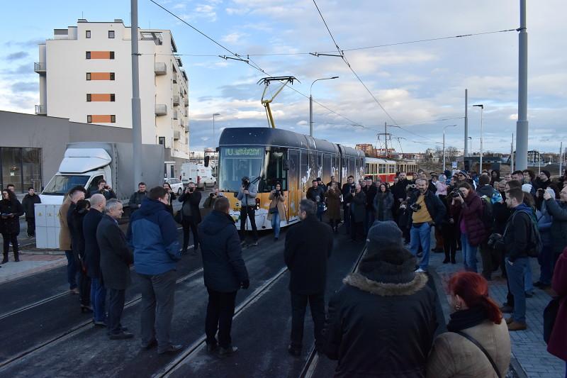 Tramvajová trať na Borská pole otevřena