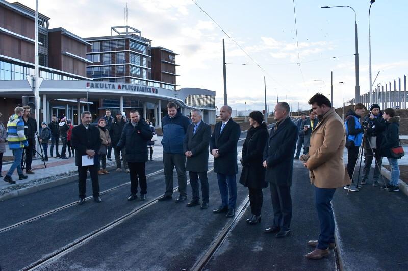 Tramvajová trať na Borská pole otevřena