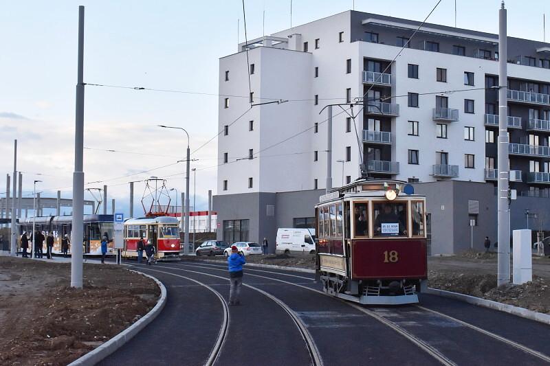 Tramvajová trať na Borská pole otevřena