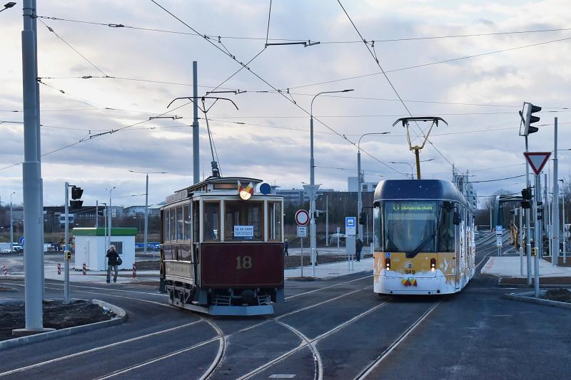 Tramvajová trať na Borská pole otevřena