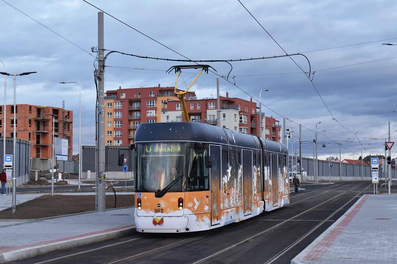 Tramvajová trať na Borská pole otevřena