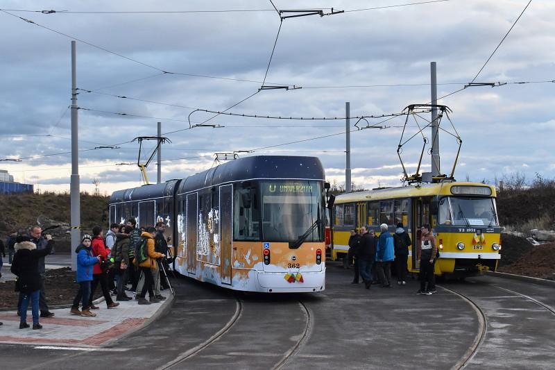 Tramvajová trať na Borská pole otevřena