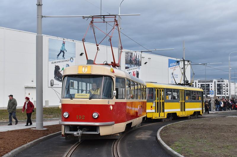 Tramvajová trať na Borská pole otevřena