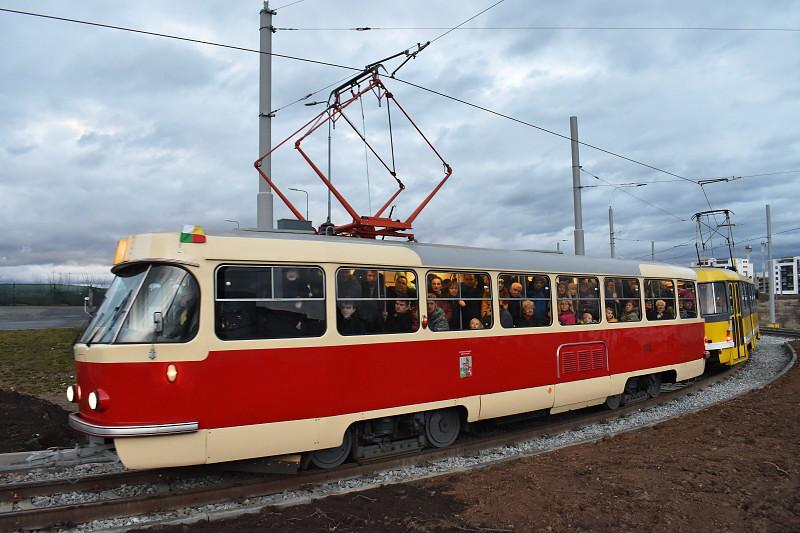 Tramvajová trať na Borská pole otevřena