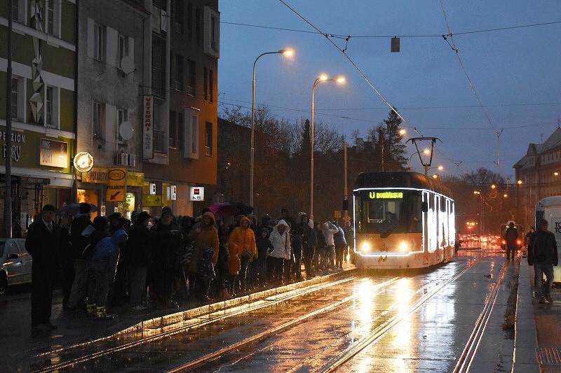 Tramvajová trať na Borská pole otevřena