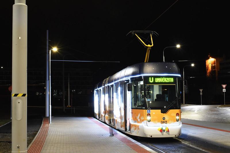 Tramvajová trať na Borská pole otevřena