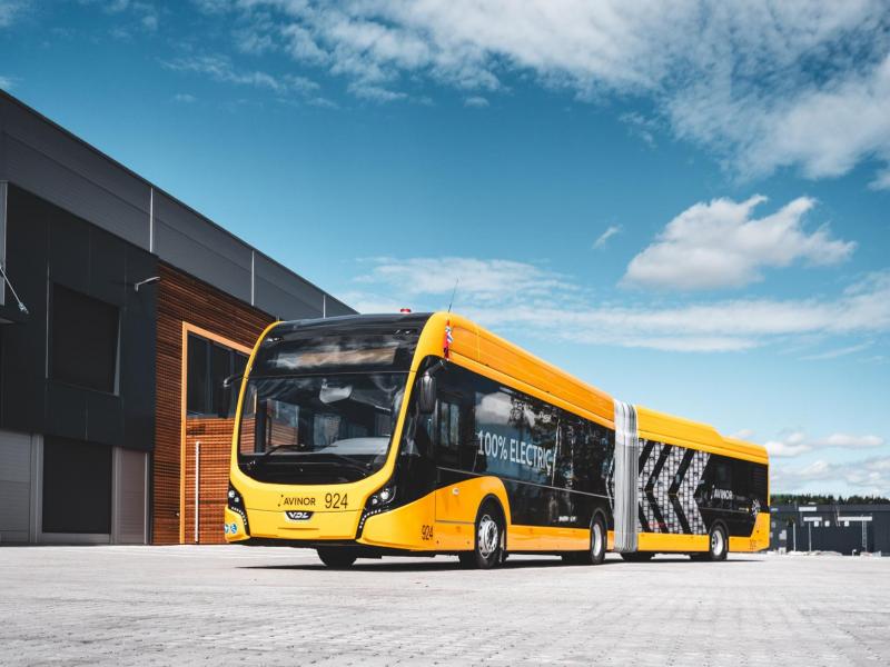 Letiště Oslo s elektrickými autobusy VDL