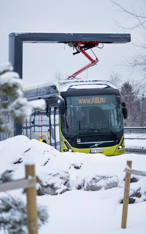 Elektrické autobusy od Volvo za polárním kruhem