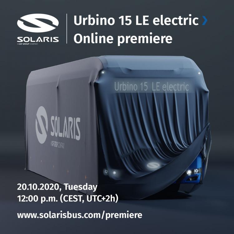 Premiéra nového Solaris Urbino 15 LE electric