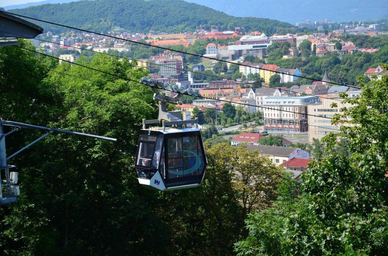 Lanovka na Větruši v Ústí nad Labem dnes slaví 10 let