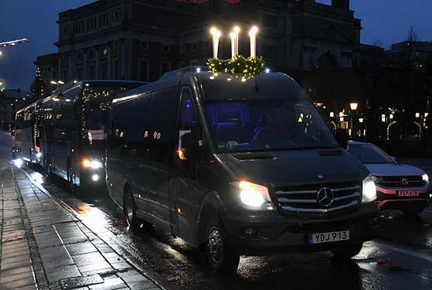 &quot;Chybí nám naši cestující&quot;, ulicemi čtyř švédských měst projely kolony autobusů