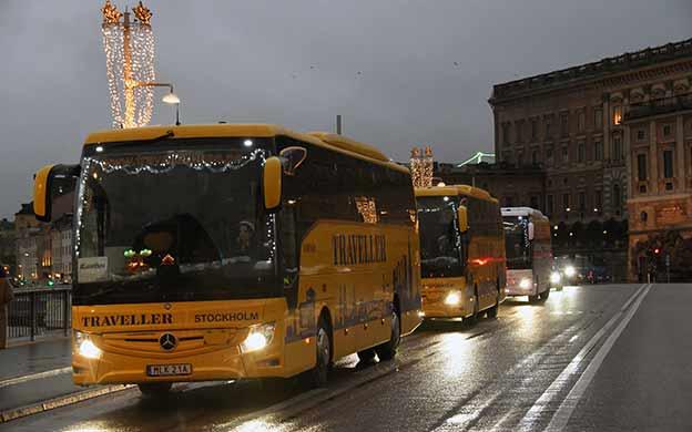 &quot;Chybí nám naši cestující&quot;, ulicemi čtyř švédských měst projely kolony autobusů