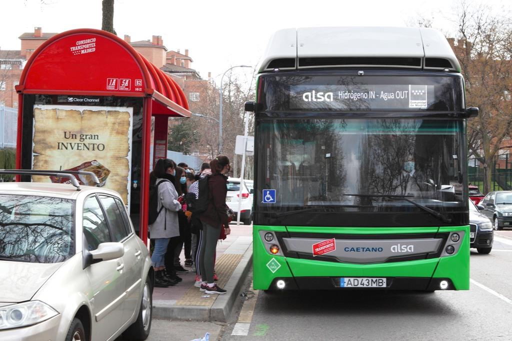 První autobus Caetano na palivové články ve Španělsku