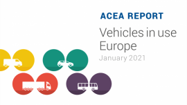 ACEA: Zpráva 'Vehicles in use' do roku 2019