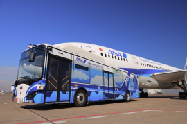 Autonomní shuttle bus BYD pro Smart Airport v Japonsku