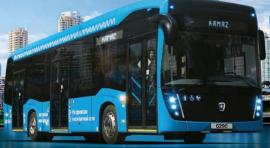 KAMAZ představuje první elektrický autobus na vodík