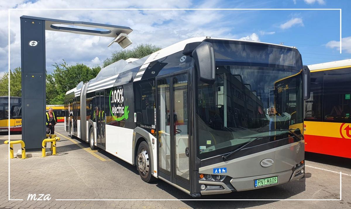 Flotila 150 elektrických autobusů Solaris ve Varšavě se rozrůstá
