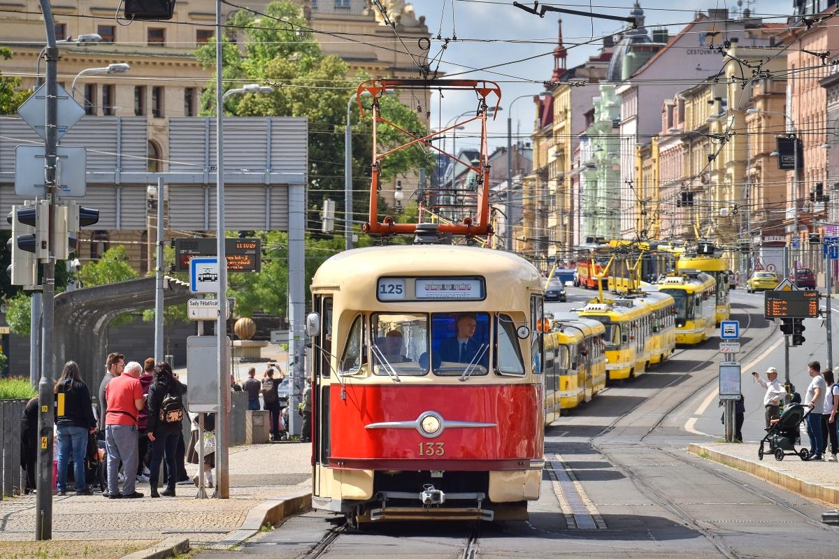 Z oslav výročí 125 let městské hromadné dopravy v Plzni