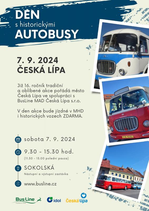 Den s historickými autobusy v České Lípě