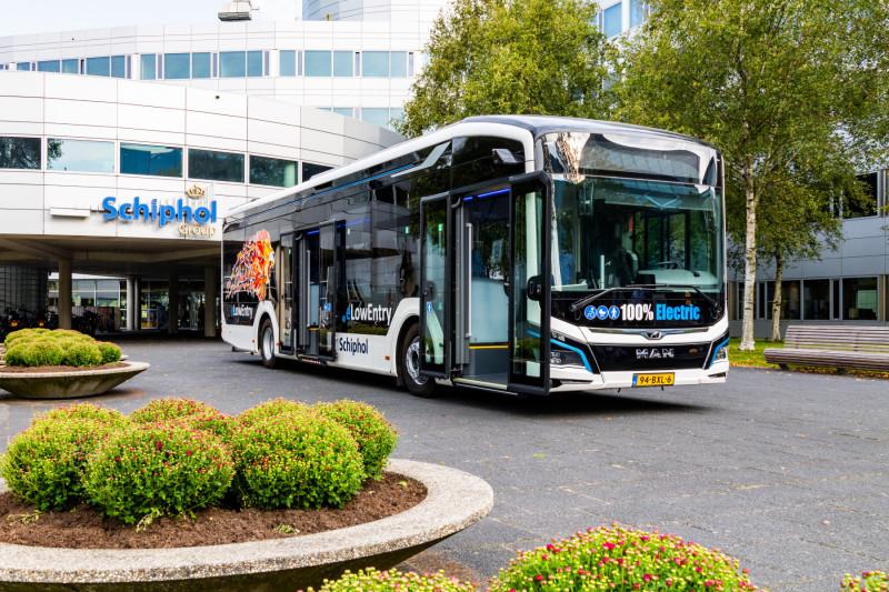 MAN Lion's City E pro letiště Schiphol v Amsterdamu