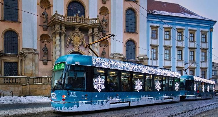 Vánoční tramvaje v Olomouci