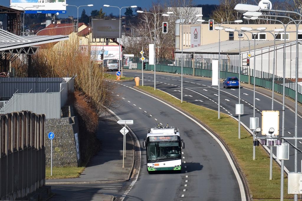 Plzeňský Koterov začaly obsluhovat trolejbusy