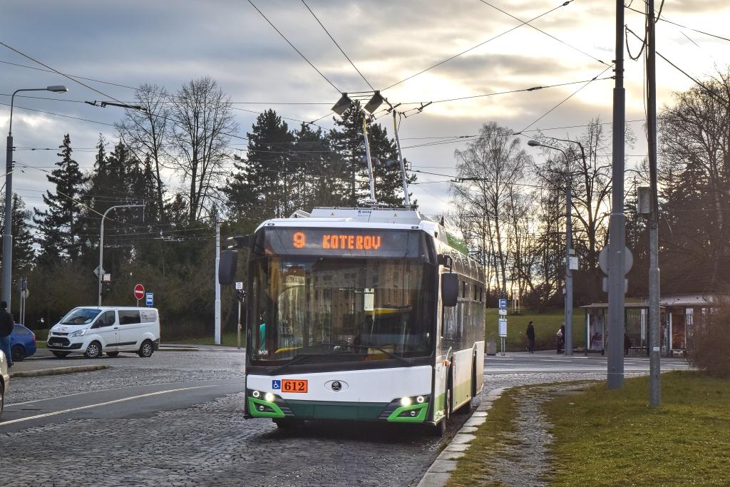 Plzeňský Koterov začaly obsluhovat trolejbusy