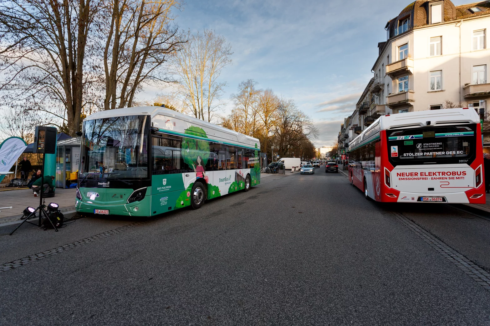 Bad Nauheim v Německu s e-busy od MCV a s Elvisem 