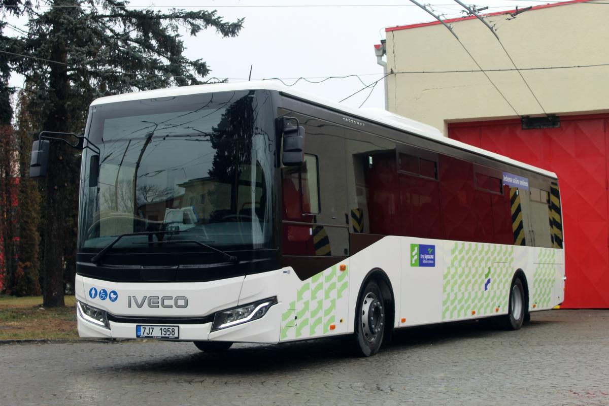 Na Jihlavsku budou zajišťovat obslužnost autobusy Iveco Crossway